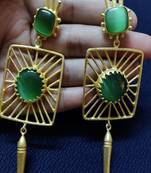 Green stone Earrings