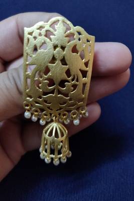 Gold plain Earrings 2