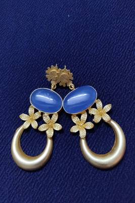 Gold stone Earrings 1