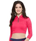 Women's Cotton Lycra Stretchable Readymade Blouse