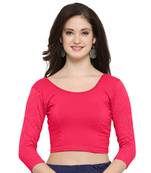 Janasya Women's Cotton Lycra Stretchable Readymade Blouse