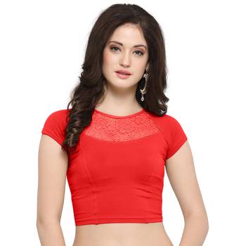 Women's Cotton Lycra Stretchable Readymade Blouse 1