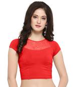 Women's Cotton Lycra Stretchable Readymade Blouse