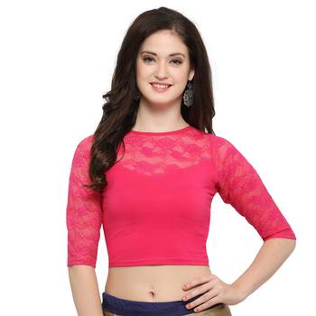 Women's Cotton Lycra Stretchable Readymade Blouse 1