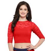 Women's Cotton Lycra Stretchable Readymade Blouse