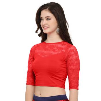 Women's Cotton Lycra Stretchable Readymade Blouse 2