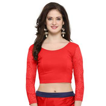 Women's Cotton Lycra Stretchable Readymade Blouse 1