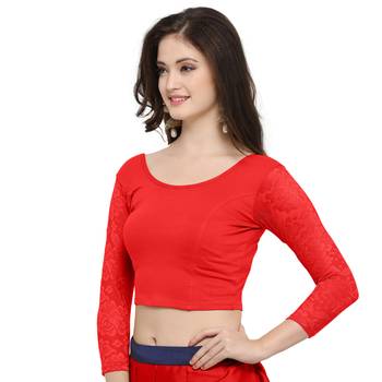 Women's Cotton Lycra Stretchable Readymade Blouse 2