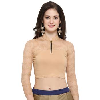 Women's Cotton Lycra Stretchable Readymade Blouse 1