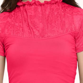 Janasya Women's Cotton Lycra Stretchable Readymade Blouse 4