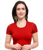 Women's Cotton Lycra Stretchable Readymade Blouse