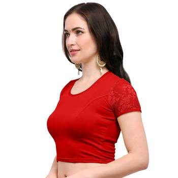 Women's Cotton Lycra Stretchable Readymade Blouse 2