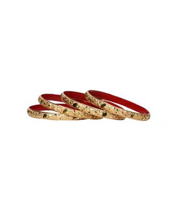 Guarantee Gold  Dyed Bracelets With Floral Design In Multi Color 2