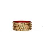 Guarantee Gold Dyed Bracelets With Multi Color Floral Design