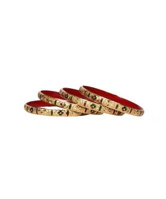 Guarantee Gold Dyed Bracelets With Multi Color Floral Design 2