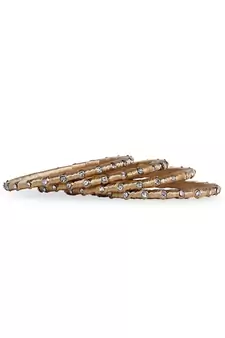 Beautiful Set Of 4 Silk Thread Bangles For Party Wear