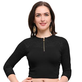 Women's Cotton Lycra Stretchable Readymade Blouse 1