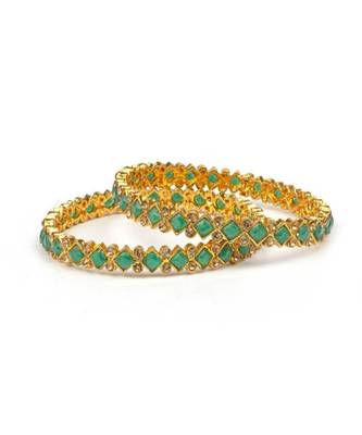 Set Of 2 Brass Tone Bracelets By Leshya 2