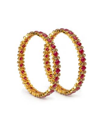 Set Of 2 Brass Tone Bracelets By Leshya 1