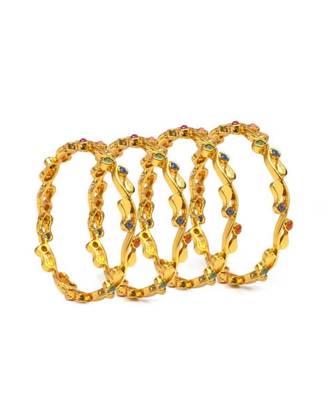 Set Of 4 Jewellery Like Bracelets With Multicolour Stones 1