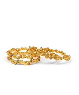 Set Of 4 Jewellery Like Bracelets With Multicolour Stones 2