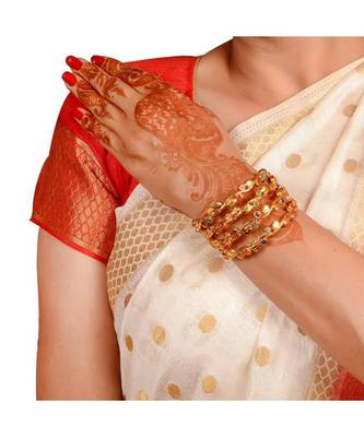 Set Of 4 Jewellery Like Bracelets With Multicolour Stones 3