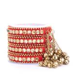 Set Of 12 Silk Thread Bangles With Ghungroo Designed For Both Hands By Leshya