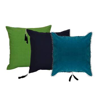 Reme Embroidered Multicolor Cotton Square Cushion Covers 2