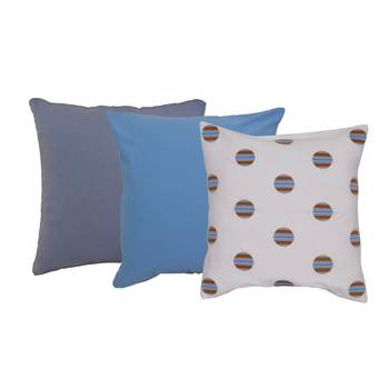 Reme Embroidered Multicolor Cotton Velvet Square Cushion Covers 2