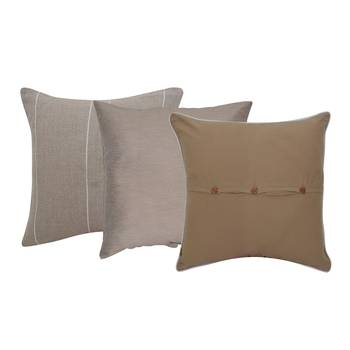 Reme Embroidered Cambric Pink Round Cushion Covers For Sofa 2