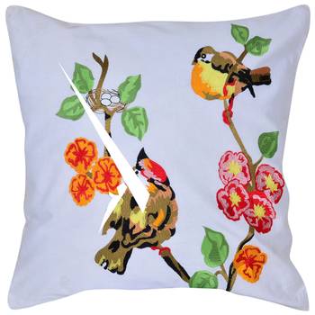 Reme Embroidered Cotton Multicolor Square Cushion Covers For Sofa 3