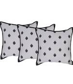 Reme Embroidered Cotton Multicolor Square Cushion Covers For Sofa