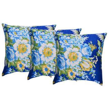 Reme Printed Chambray Multicolor Square Cushion Covers For Sofa 1