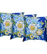Reme Printed Chambray Multicolor Square Cushion Covers For Sofa