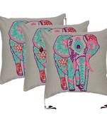 Reme Embroidered Cotton Multicolor Cushion Pillow Covers