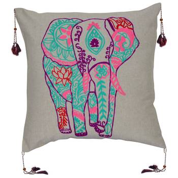 Reme Embroidered Cotton Multicolor Cushion Pillow Covers 3