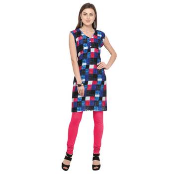 Multicolor printed cotton kurtis 2