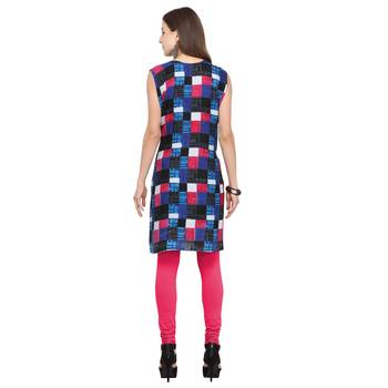 Multicolor printed cotton kurtis 4