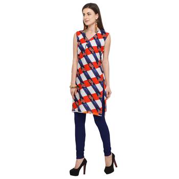 Multicolor printed cotton kurtis 3