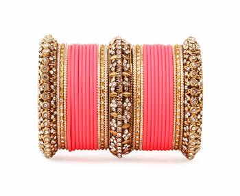Set Of 2 Bridal Matte Textured Bangle Set 1