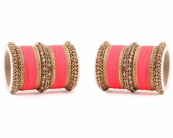 Set Of 2 Bridal Matte Textured Bangle Set 2