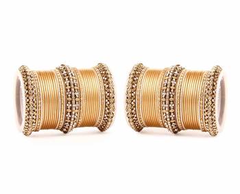 Set Of 2 Bridal Matte Textured Bangle Set 3