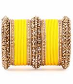 Set Of 2 Bridal Matte Textured Bangle Set