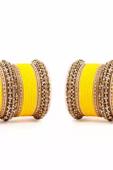 Set Of 2 Bridal Matte Textured Bangle Set