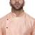 Orange Plain Dupion Silk Men Kurtas