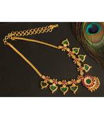 Beautiful Pink Green Palakka Designer Necklace