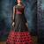 Black embroidered organza salwar