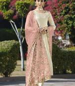 White jacquard jacquard salwar