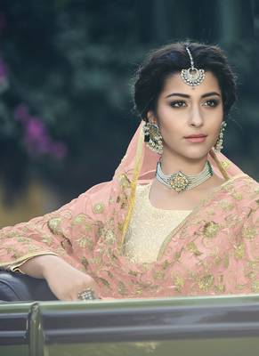 White jacquard jacquard salwar 2