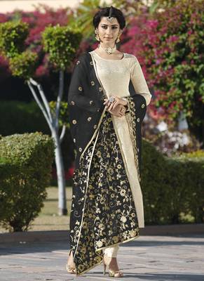 White Jacquard Jacquard Salwar 1